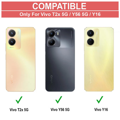 VAKIBO Super Premium Black Border Transparent Case With Corner Protection & Camera Protection Suitable for Vivo Y16