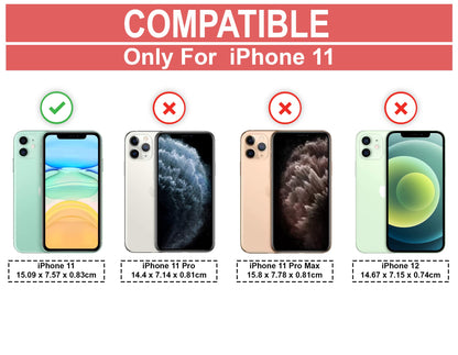 VAKIBO Super Premium Black Border Transparent Case With Corner Protection & Camera Protection Suitable for iPhone 11