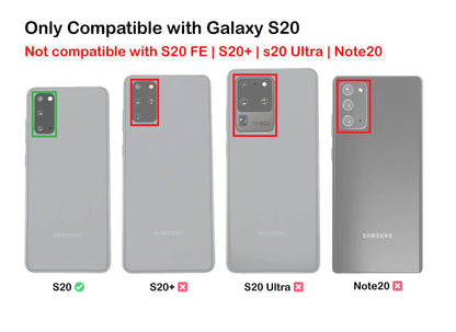 VAKIBO Best Selling Black and Transparent Coloured Made With Soft TPU and Acrylic Back Cover Case With 4 Corner and Camera Protection Suitable for Samsung Galaxy S20