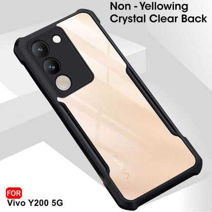 VAKIBO Super Premium Black Border Transparent Case With Corner Protection & Camera Protection Suitable for Vivo Y200