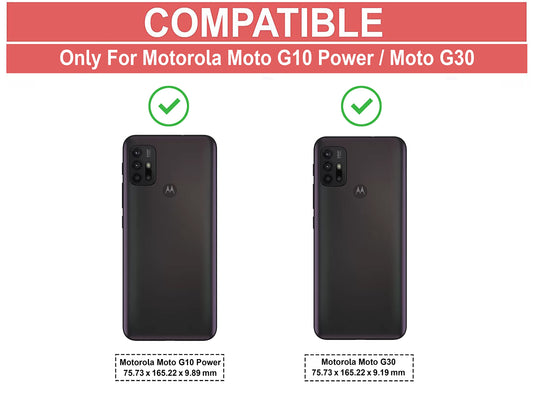 VAKIBO Super Premium Black Border Transparent Case With Corner Protection & Camera Protection Suitable for Moto G30