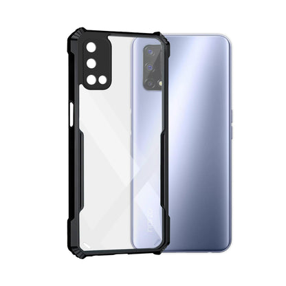 VAKIBO Super Premium Black Border Transparent Case With Corner Protection & Camera Protection Suitable for Realme Narzo 30 Pro
