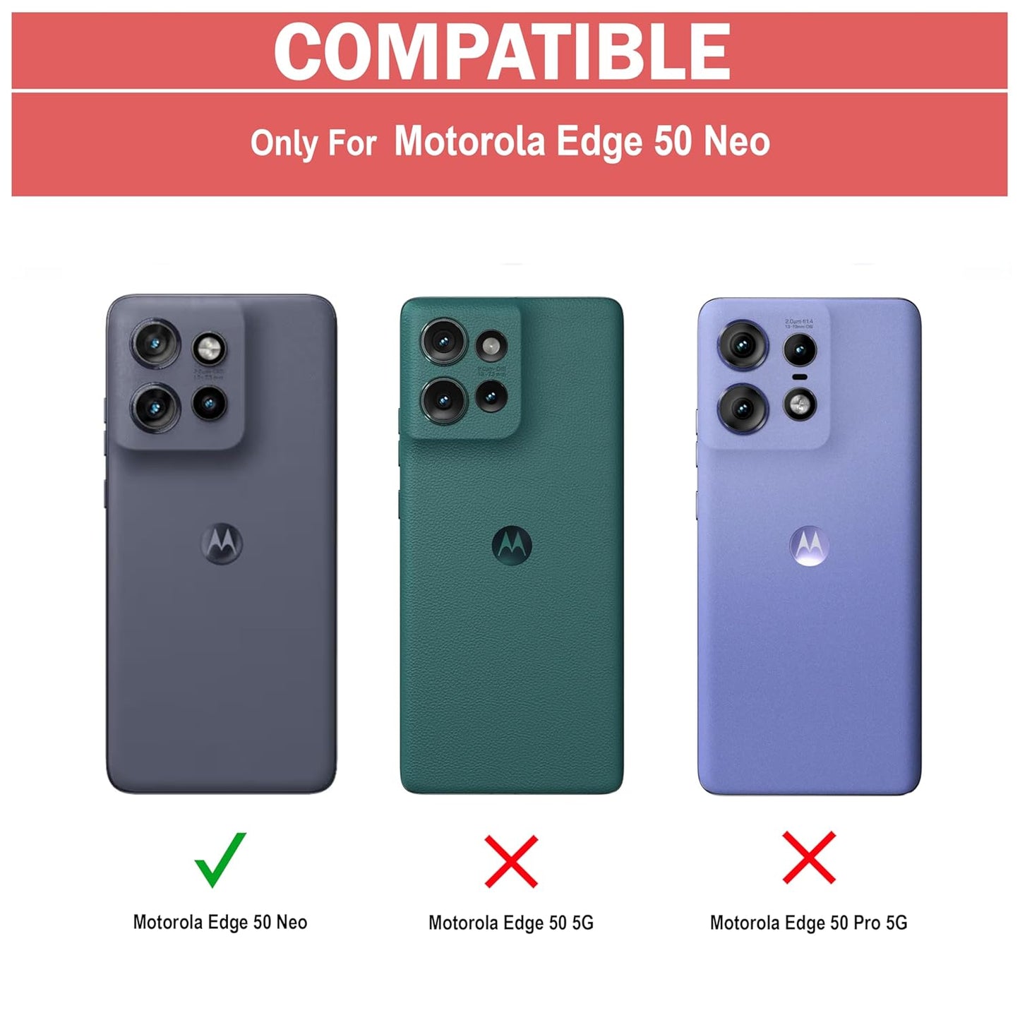 VAKIBO Best Selling Black and Transparent Back Cover Case Made With Soft TPU and Acrylic With 4 Corner and Camera Protection Suitable for Moto Edge 50 Neo
