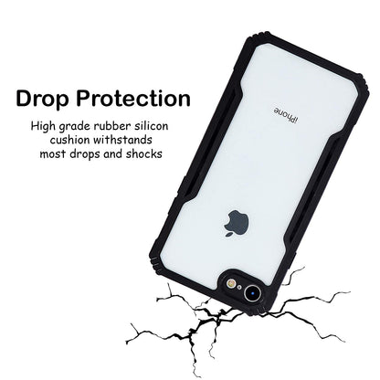 VAKIBO Super Premium Black Border Transparent Case With Corner Protection & Camera Protection Suitable for iPhone 5, 5s ,SE OLD Model