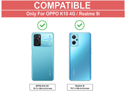 VAKIBO Super Premium Black Border Transparent Case With Corner Protection & Camera Protection Suitable for Oppo K10 4G