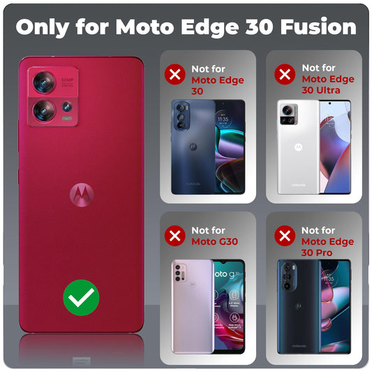 VAKIBO Super Premium Black Border Transparent Case With Corner Protection & Camera Protection Suitable for Moto Edge 30 Fusion