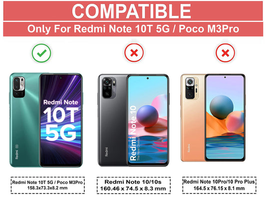 VAKIBO Super Premium Black Border Transparent Case With Corner Protection & Camera Protection Suitable for Mi Poco M3 Pro 5G