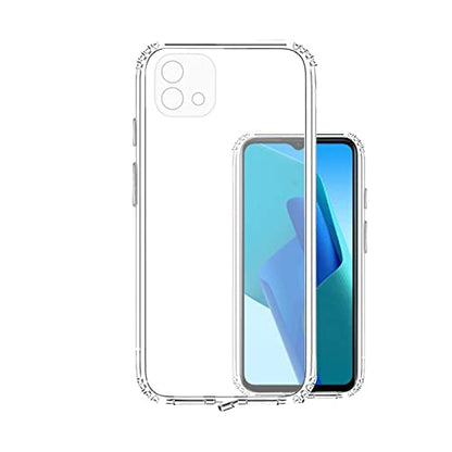 VAKIBO Super Premium Soft TPU Transparent Case With Dustplug,Side Grip,Corner Protection,lanyard Cuts,Camera Protection Suitable for Oppo A16e