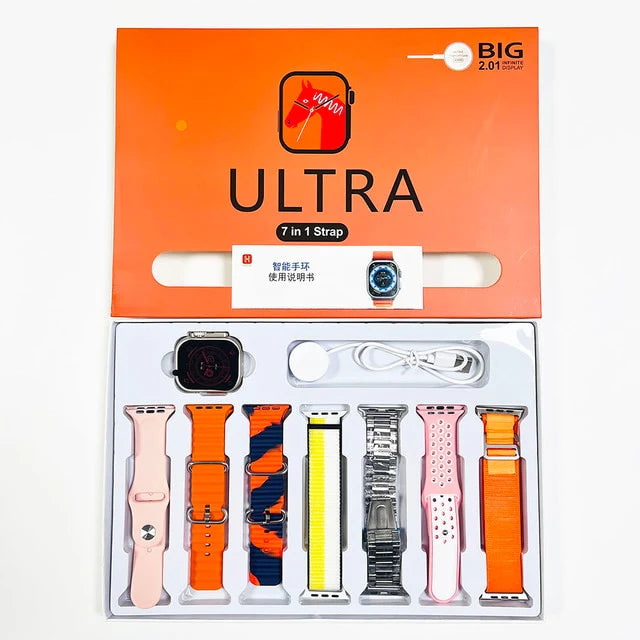 7 in 1 smart Watch Orange