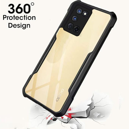 VAKIBO Super Premium Black Border Transparent Case With Corner Protection & Camera Protection Suitable for Oppo A72