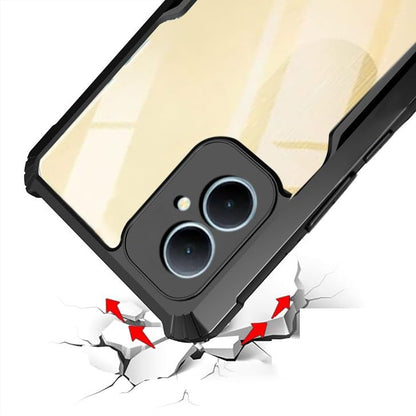 VAKIBO Super Premium Black Border Transparent Case With Corner Protection & Camera Protection Suitable for Vivo Y78 5G