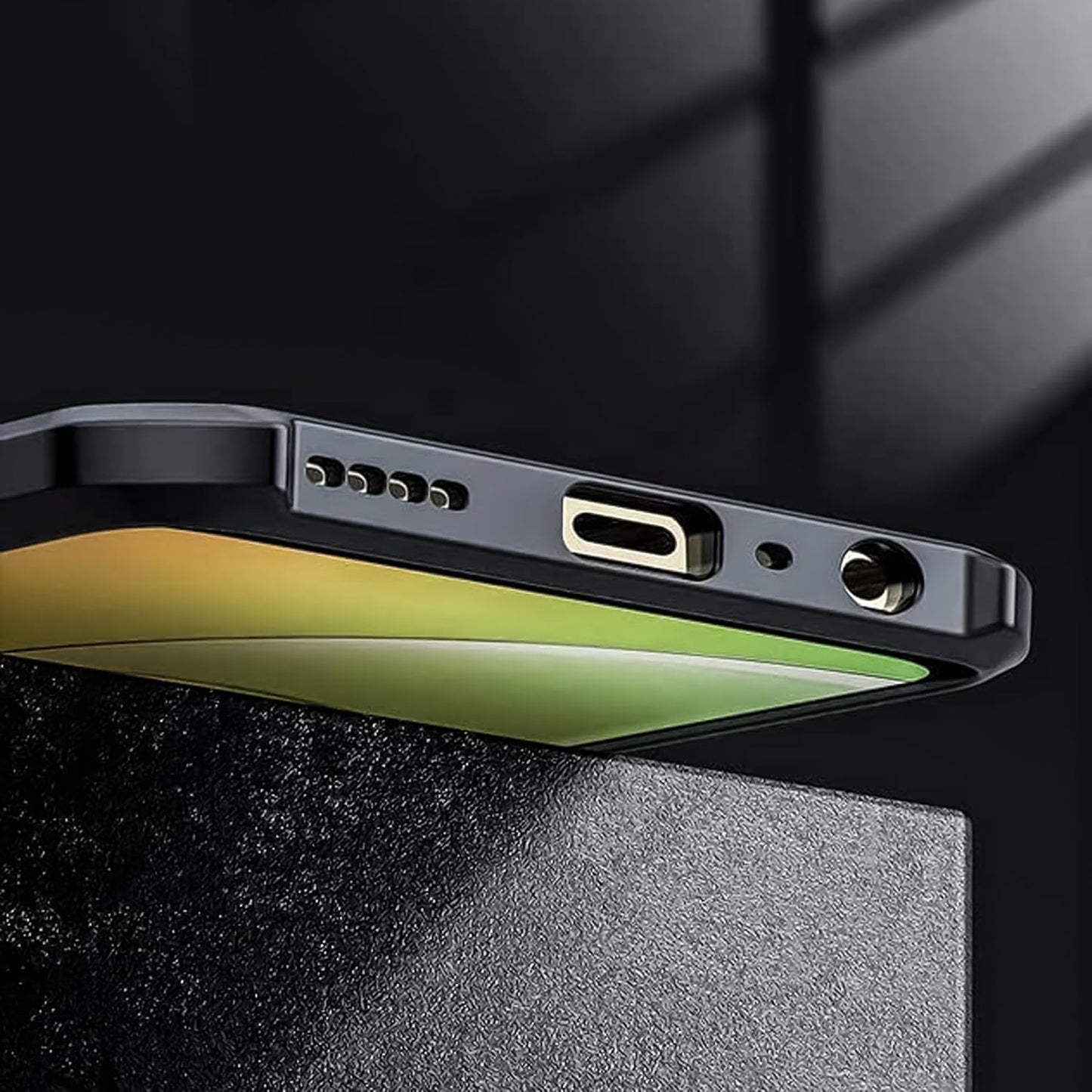 VAKIBO Best Selling Black and Transparent Coloured Made With Soft TPU and Acrylic Back Cover Case With 4 Corner and Camera Protection Suitable for Samsung Galaxy A7 2018/A750