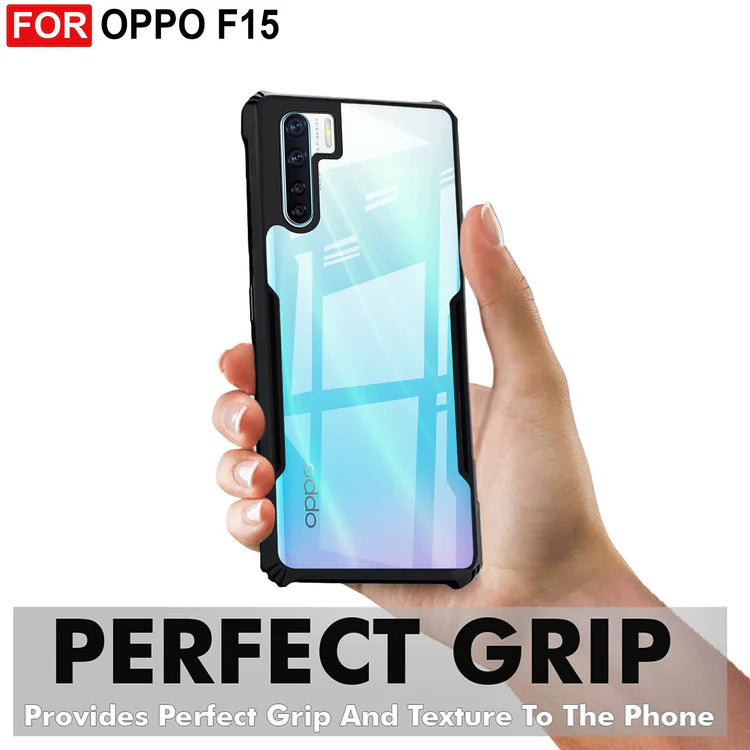 VAKIBO Super Premium Black Border Transparent Case With Corner Protection & Camera Protection Suitable for Oppo Reno 3