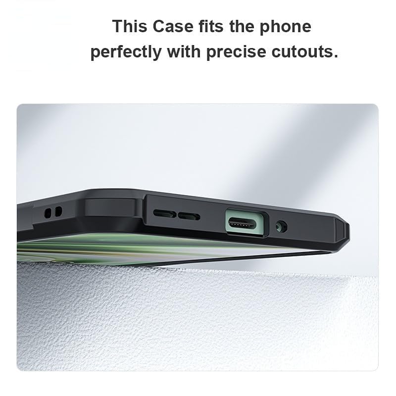 VAKIBO Super Premium Black Border Transparent Case With Corner Protection & Camera Protection Suitable for Realme 15
