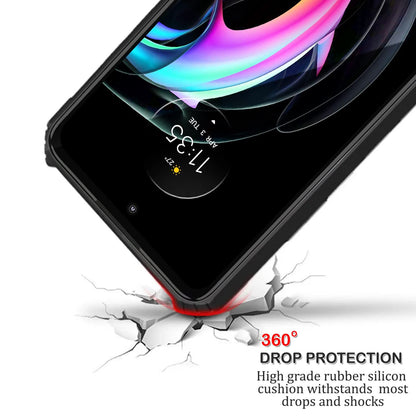 VAKIBO Super Premium Black Border Transparent Case With Corner Protection & Camera Protection Suitable for Vivo X80 5G