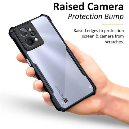 VAKIBO Super Premium Black Border Transparent Case With Corner Protection & Camera Protection Suitable for Realme C31