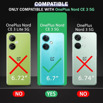 VAKIBO Super Premium Black Border Transparent Case With Corner Protection & Camera Protection Suitable for OnePlus Nord CE3