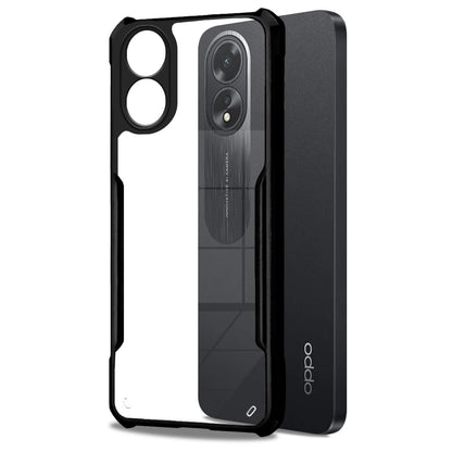 VAKIBO Super Premium Black Border Transparent Case With Corner Protection & Camera Protection Suitable for Oppo A78