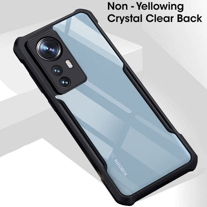 VAKIBO Super Premium Black Border Transparent Case With Corner Protection & Camera Protection Suitable for Xiaomi 12 Pro 5G