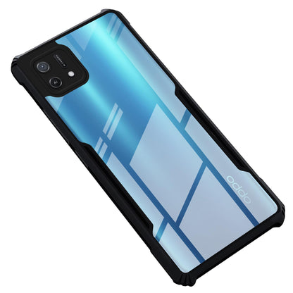 VAKIBO Super Premium Black Border Transparent Case With Corner Protection & Camera Protection Suitable for Oppo A16k