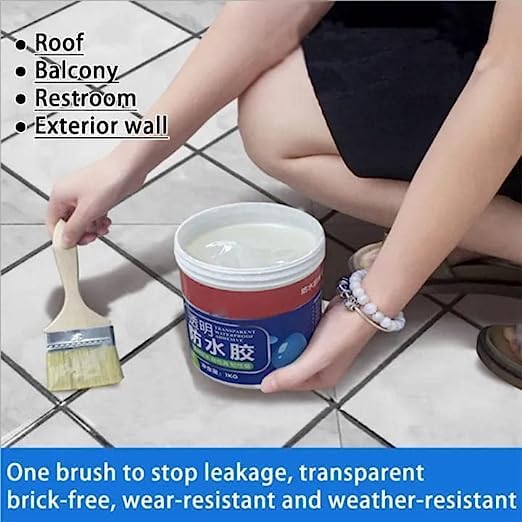 Waterproof Glue, Waterproof Insulating Sealant, Transparent Repairing Leak Waterproof Adhesive, Super Strong Bonding Sealant Invisible Agent Waterproofing Adhesive