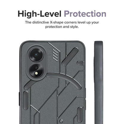 VAKIBO Black Coloured Back Cover Case Suitable for Oppo A38