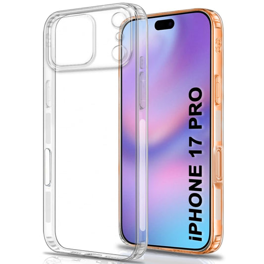 VAKIBO Premium Clear 1.5MM Thick Transparent Soft TPU Rubber Back Cover Case With Camera Protection Suitable for iPhone 17 Pro