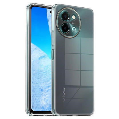 VAKIBO Premium Clear 1.5MM Thick Transparent Soft TPU Rubber Back Cover Case With Camera Protection Suitable for Vivo Y38