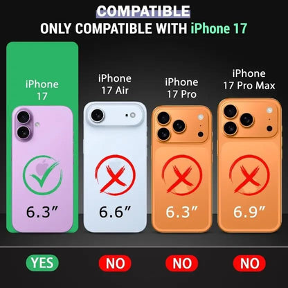 Super Premium Quality Tempered Glass Screen Guard Protector With Black Border Suitable For Apple iPhone 17
