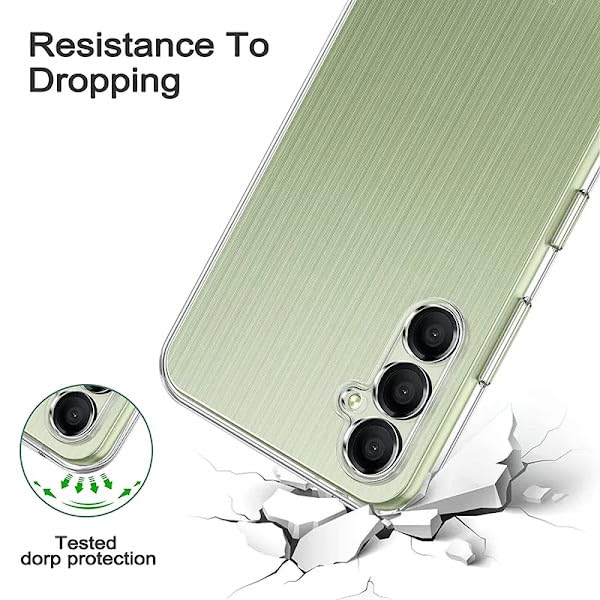VAKIBO Premium Clear 1.5MM Thick Transparent Soft TPU Rubber Back Cover Case With Camera Protection Suitable for Samsung M34 5G