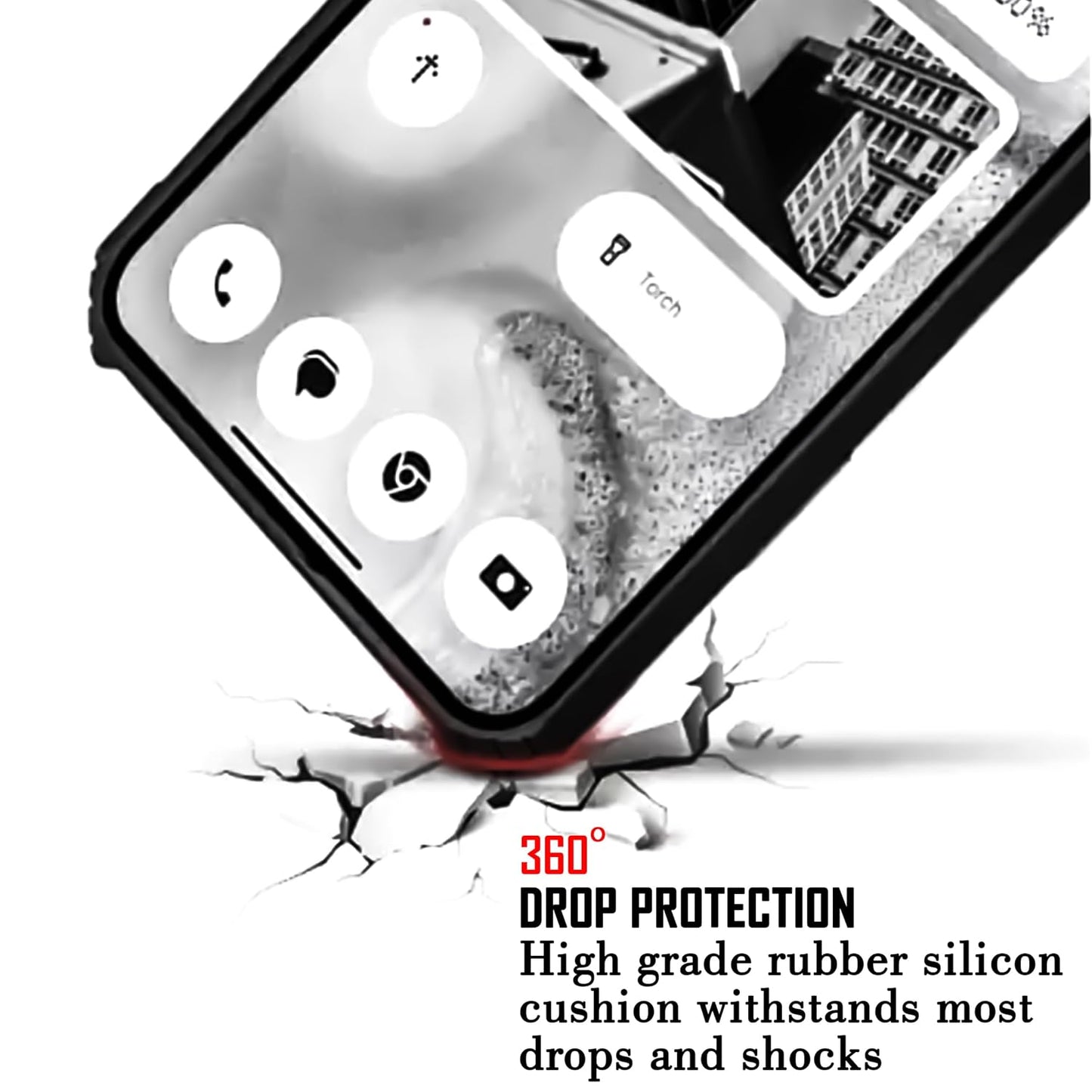 VAKIBO Best Selling Black and Transparent Coloured Made With Soft TPU and Acrylic Back Cover Case With 4 Corner and Camera Protection Suitable for Samsung Galaxy A7 2018/A750