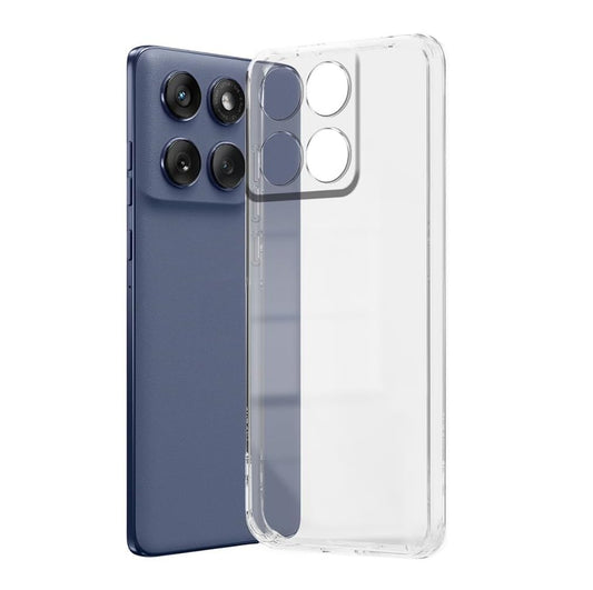 VAKIBO Premium Clear 2MM Thick Transparent Soft TPU Rubber Back Cover Case With Camera Protection Suitable for Moto Edge 60 Fusion