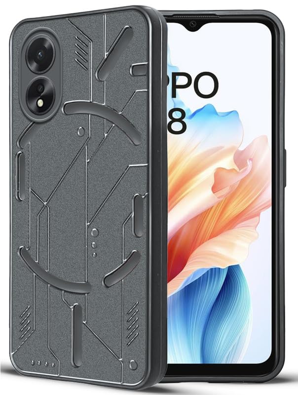 VAKIBO Black Coloured Back Cover Case Suitable for Oppo A18