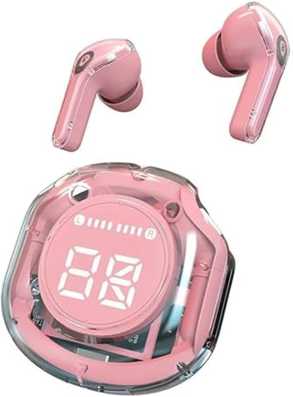 Ultrapods Pro Premium Noise Cancelling In Ear Earbuds, Led Display, Smart Touch Controls, And Long Battery Life - Sleek Design, Customizable Fit And Seamless Pairing(Ultrapods Pro, Pink)