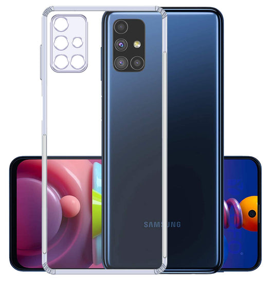 VAKIBO Premium Clear 1.5MM Thick Transparent Soft TPU Rubber Back Cover Case With Camera Protection Suitable for Samsung Galaxy A71