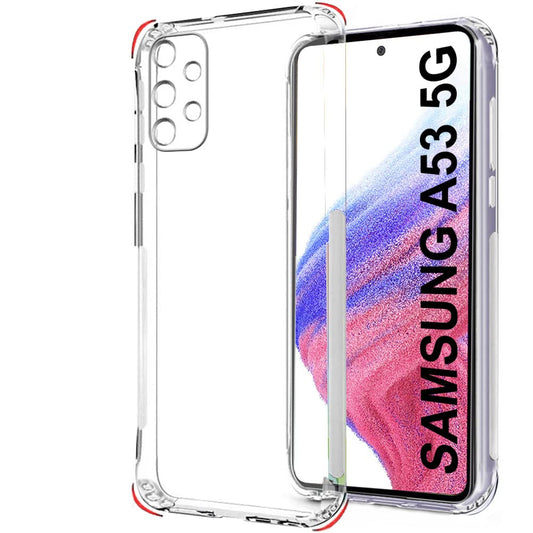 VAKIBO Premium Clear 1.5MM Thick Transparent Soft TPU Rubber Back Cover Case With Camera Protection Suitable for Samsung Galaxy A53