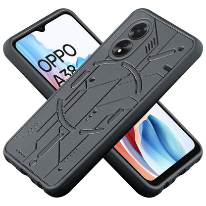 VAKIBO Black Coloured Back Cover Case Suitable for Oppo A38