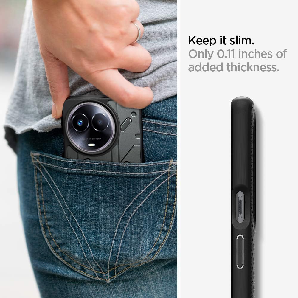 VAKIBO Black Coloured Back Cover Case Suitable for Realme 11