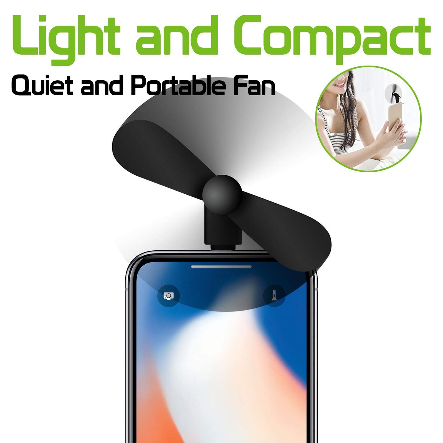 Portable Mini USB Fan for iPhones | Lightning Devices Multicolours
