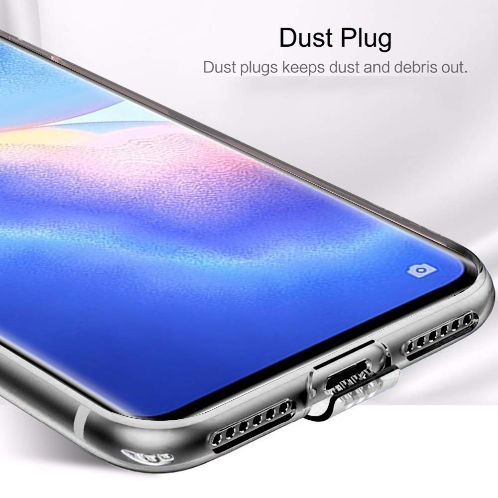VAKIBO Super Premium Black Border Transparent Case With Corner Protection & Camera Protection Suitable for Oppo Reno 5 Pro