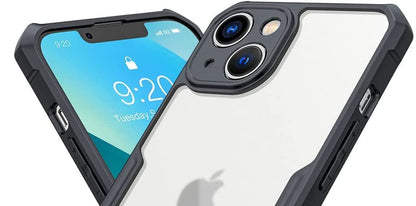 VAKIBO Best Selling Black and Transparent Back Cover Case Made With Soft TPU and Acrylic With 4 Corner and Camera Protection Suitable for Apple iPhone 13 Mini