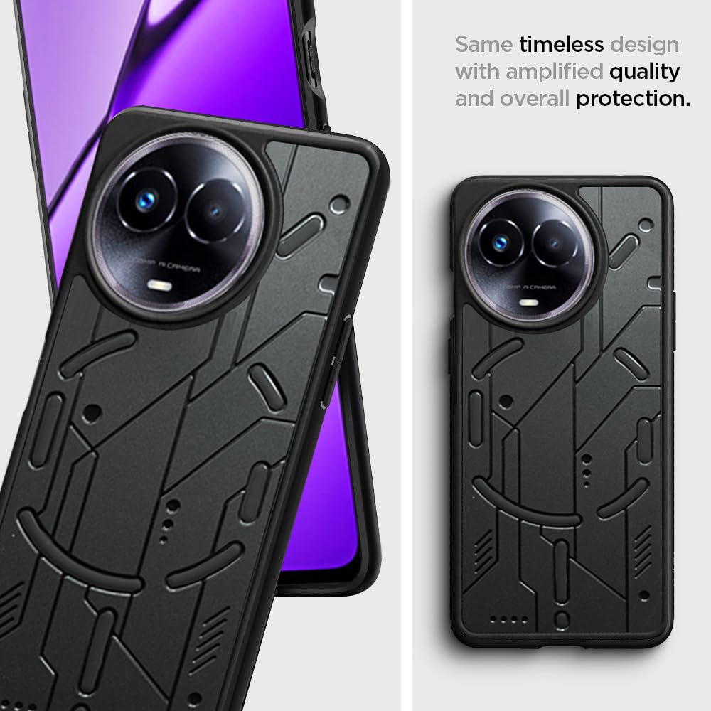 VAKIBO Black Coloured Back Cover Case Suitable for Realme 11