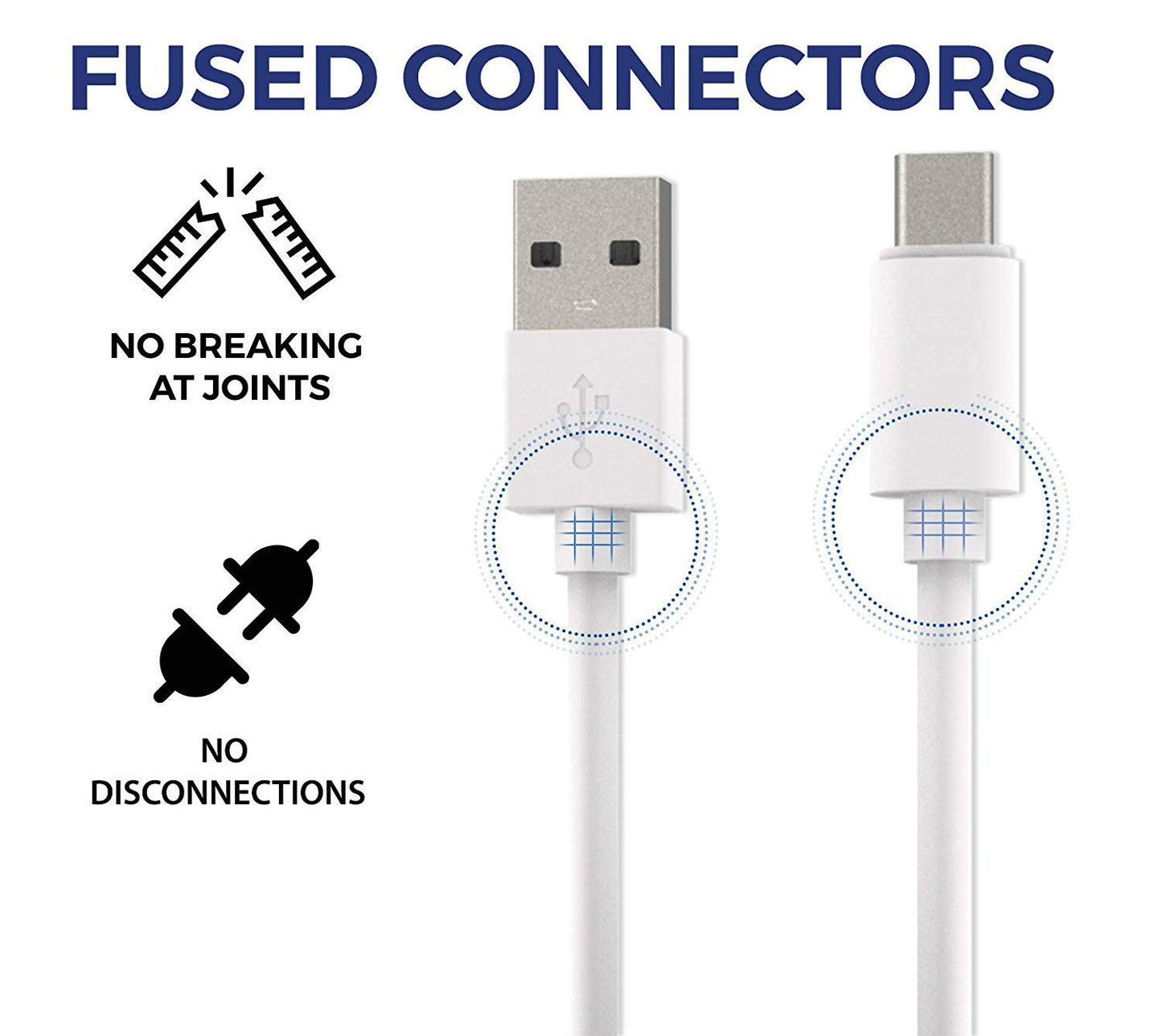 OPPO Data Cable USB A To Type C(8A White 1.5Meter)