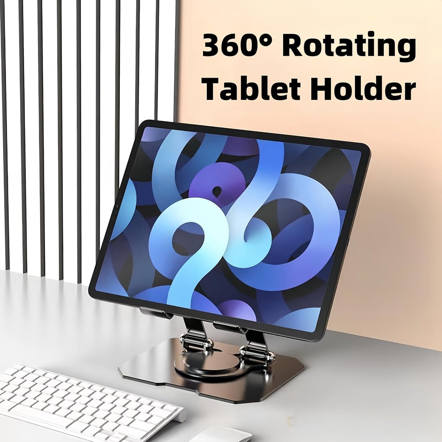 Tablet Stand Metal 360° Rotating S952 Black