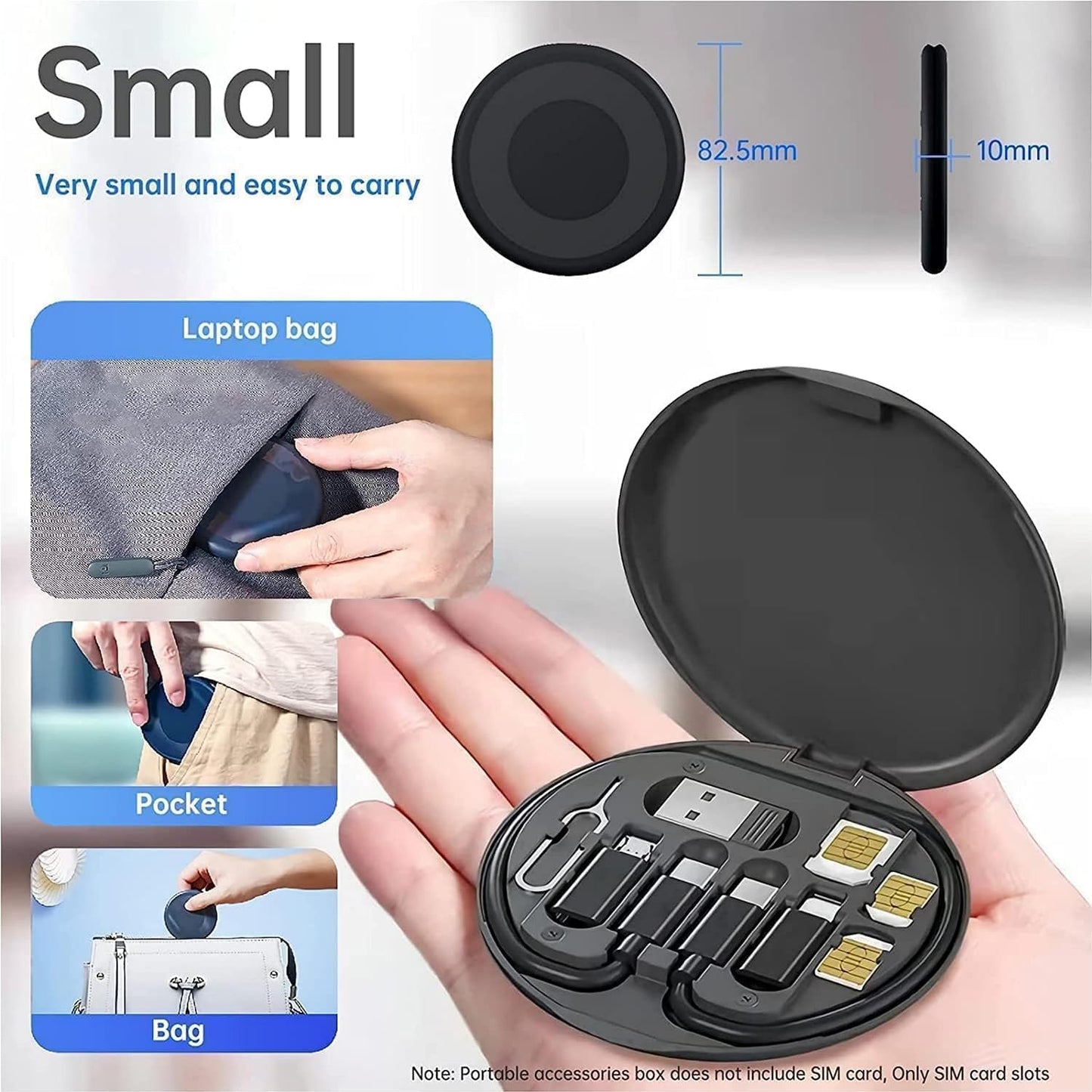 All in One 60W USB Fast Charging Travel Data Cable Set