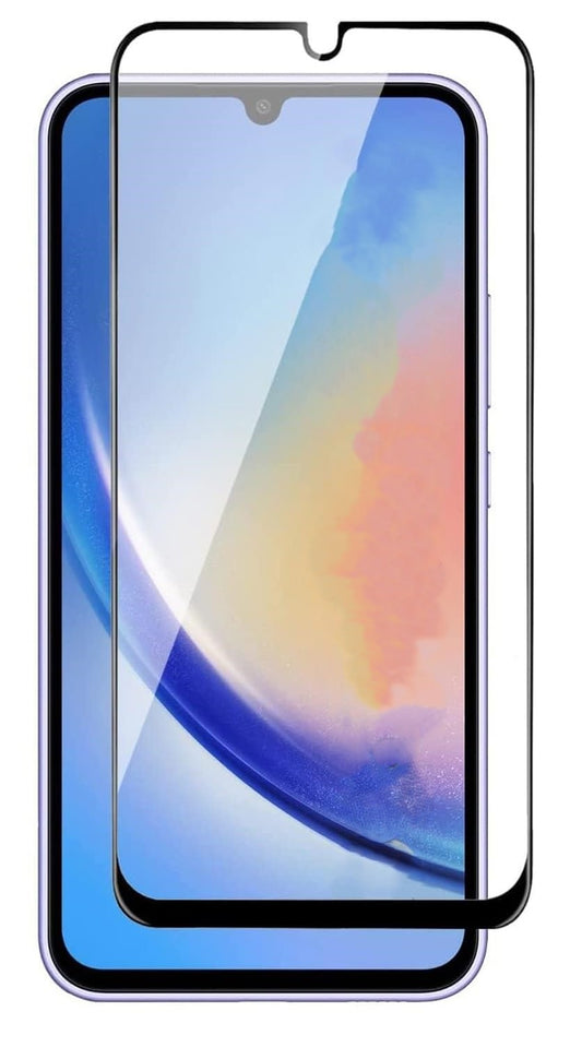 Super Premium Quality Tempered Glass Screen Guard Protector With Black Border Suitable For Samsung Galaxy A05