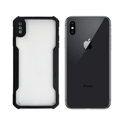 VAKIBO Best Selling Black and Transparent Back Cover Case Made With Soft TPU and Acrylic With 4 Corner and Camera Protection Suitable for Apple iPhone XS Max