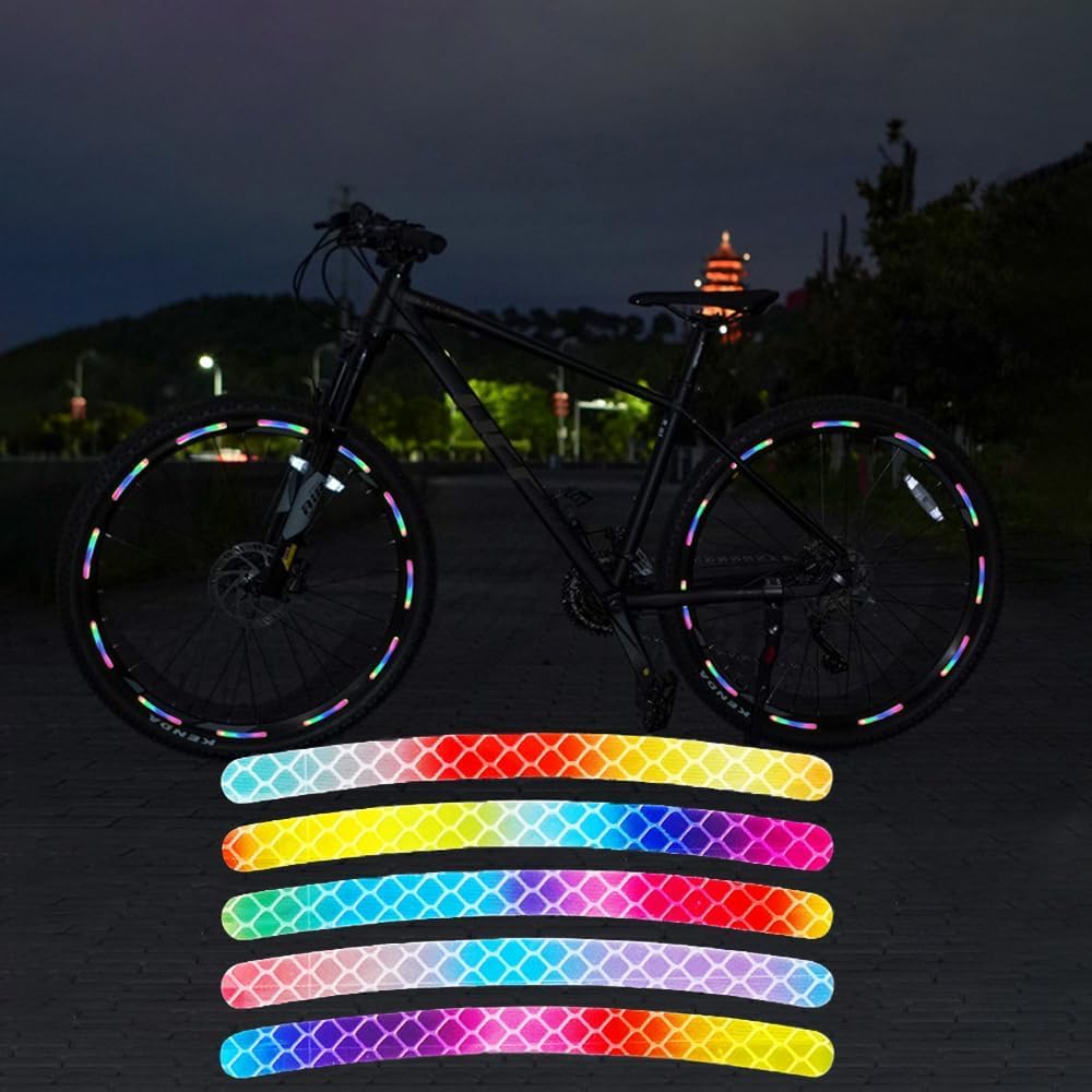 Night Safety Reflective Wheel Rim Stripe Stickers