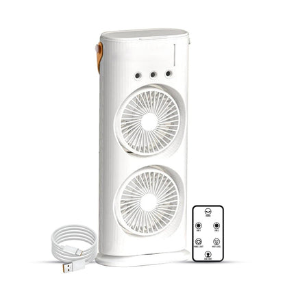Double Fan With Mist and Remote