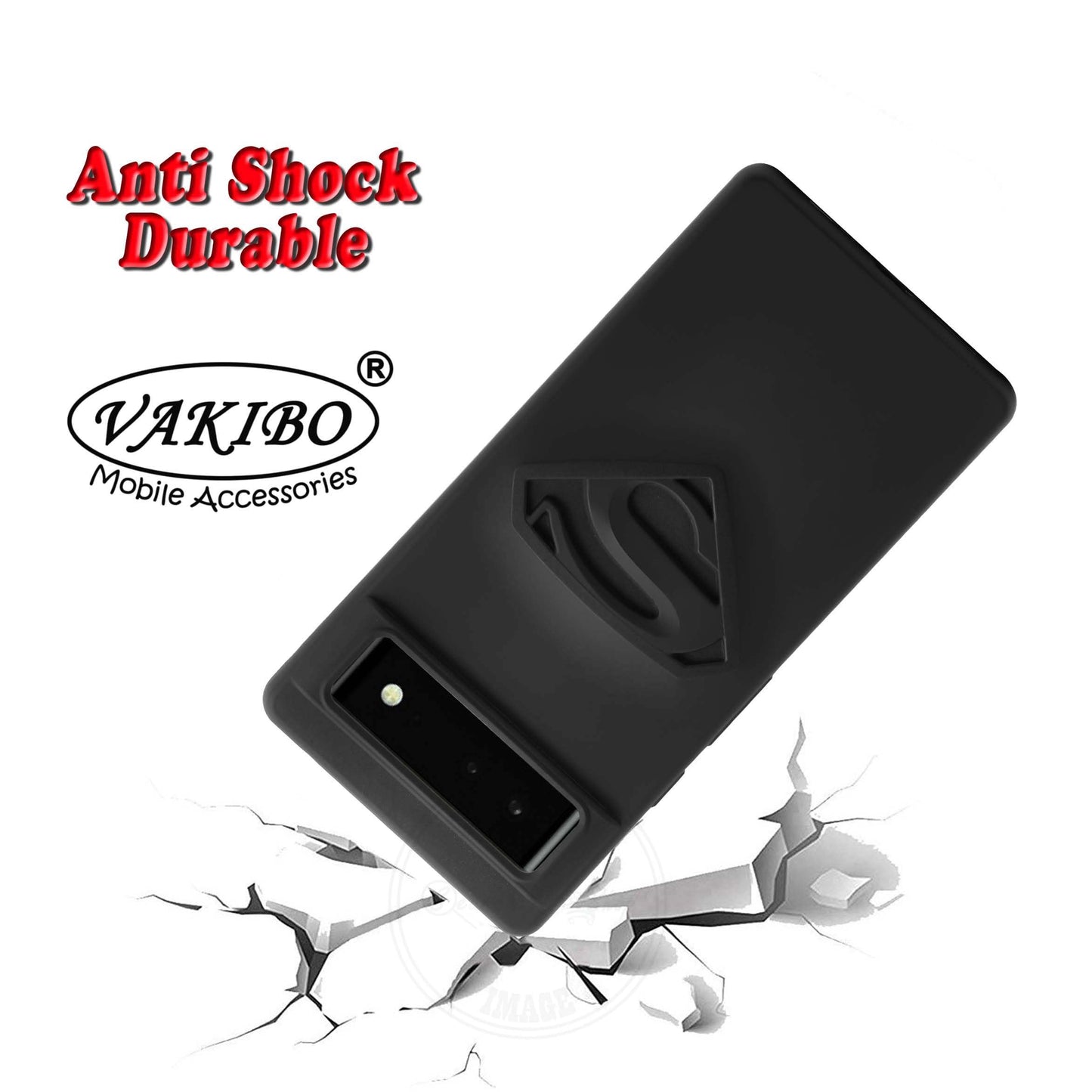 VAKIBO Black Coloured Back Cover Case Suitable for Google Pixel 6 Pro